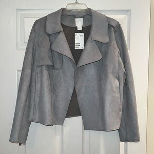 Faux Suede Jacket